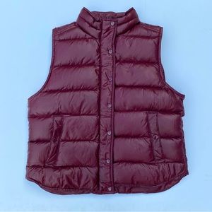 BRAND NEW - JCREW - Maroon Puffer Vest - Size XL
